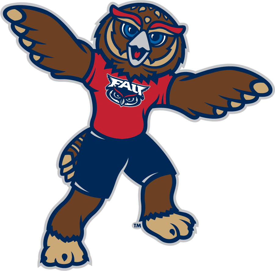 Florida Atlantic Owls 2015-Pres Mascot Logo diy DTF decal sticker